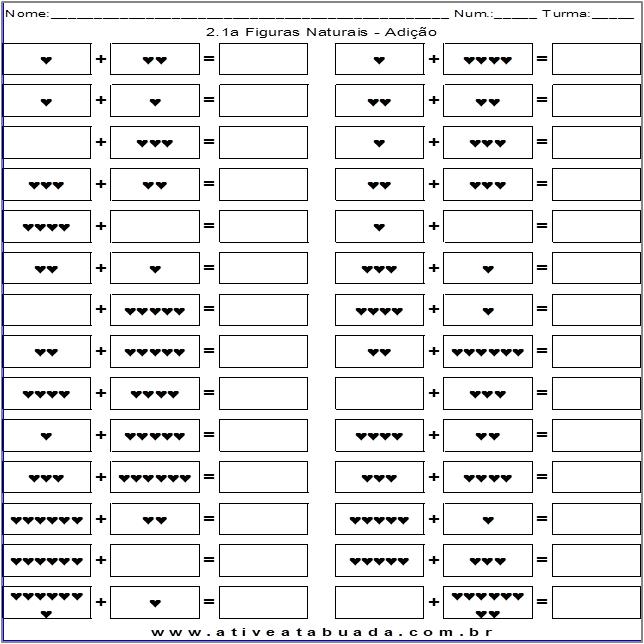 Atividade 2.1a Figuras Naturais - Adição