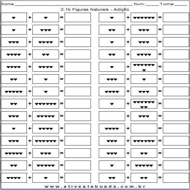 Atividade 2.1b Figuras Naturais - Adição