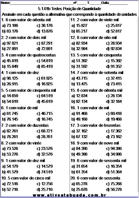 Atividade 5.1.01b Testes Posição de Quantidade