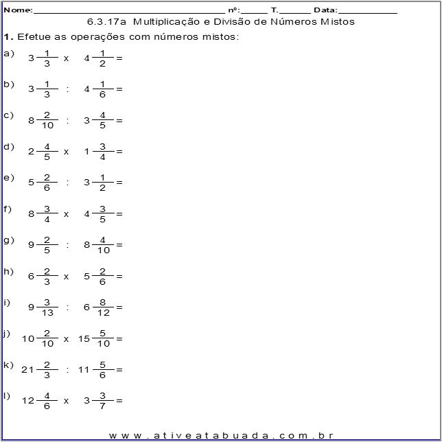 QUIZ DE MATEMÁTICA - QUESTÕES DE CONCURSO - FRAÇÕES E NÚMEROS