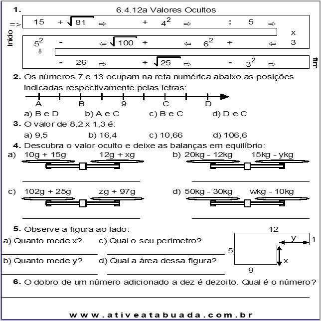 Atividade 6.4.12a Valores Ocultos