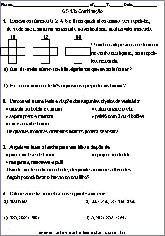 Atividade 6.5.13b Combinação