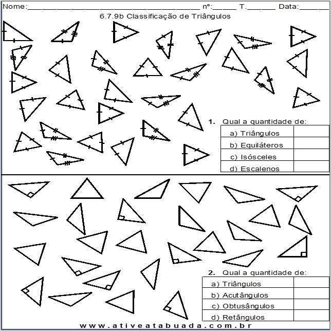 Atividade 6.7.9b Classificação de Triângulos