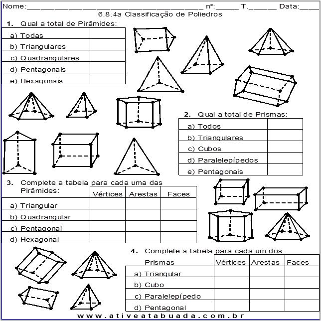 Atividade 6.8.4a Classificação de Poliedros