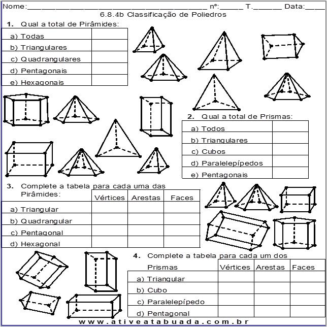 Atividade 6.8.4b Classificação de Poliedros