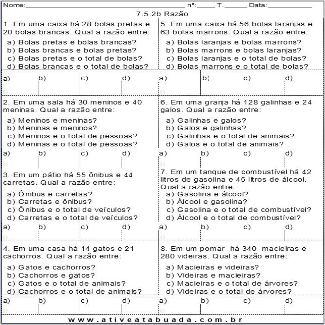 Atividade 7.5.2b Razão