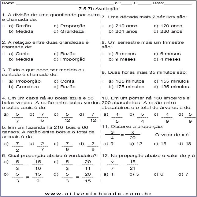 Atividade 7.5.7b Avaliação