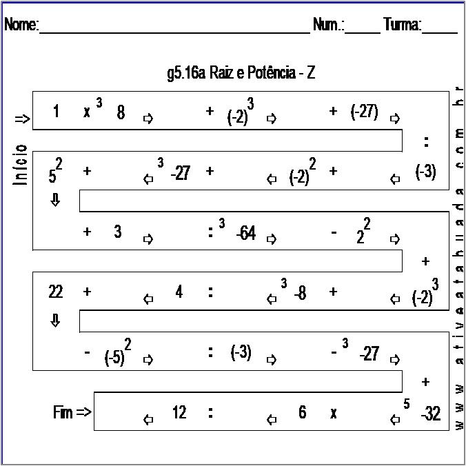 Atividade g5.16a Raiz e Potência - Z