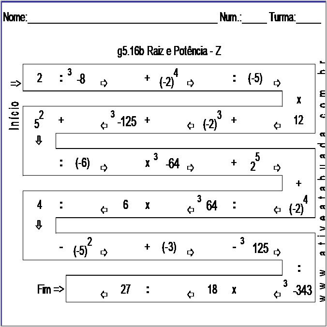 Atividade g5.16b Raiz e Potência - Z