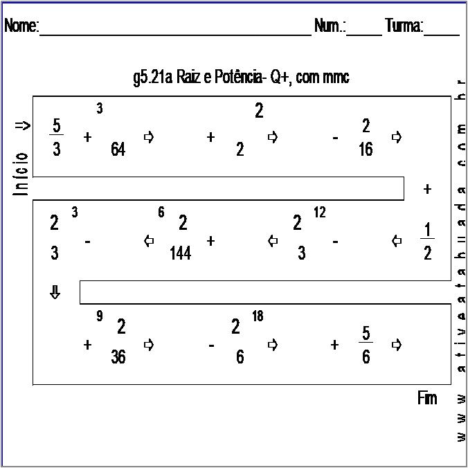 Atividade g5.21a Raiz e Potência- Q+, com mmc