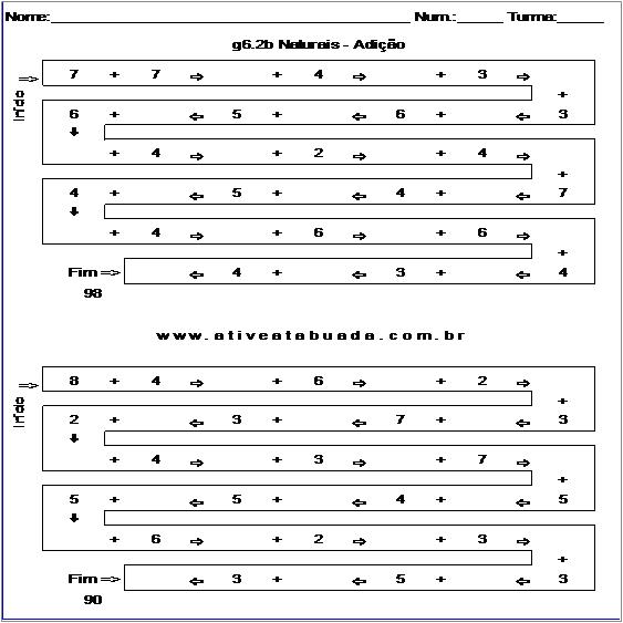 Atividade g6.2b Naturais - Adição