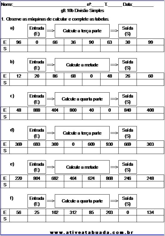 Atividade g8.10b Divisão Simples