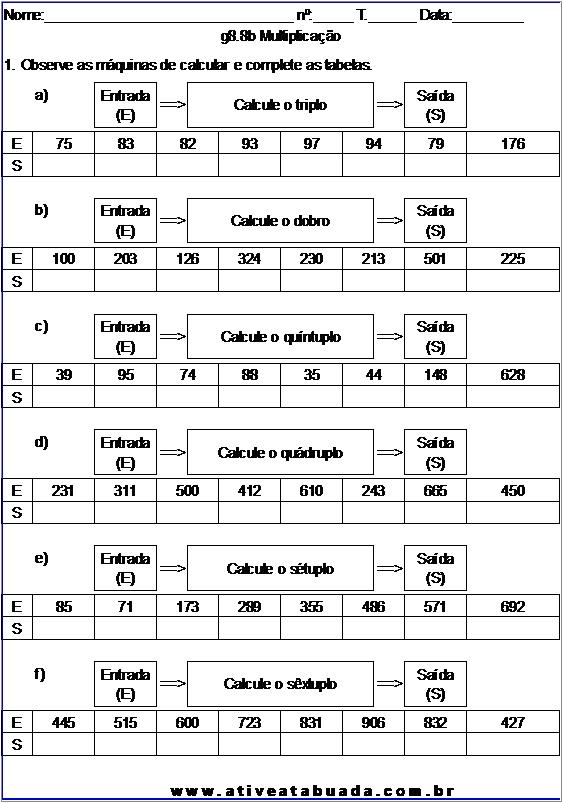 Atividade g8.8b Multiplicação