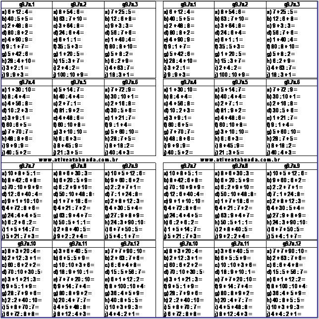Atividade g9.7a Adição e Divisão