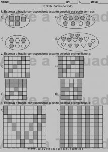 Frações com partes do todo