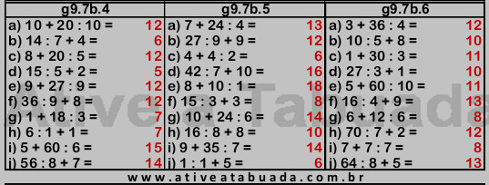 Cálculo Mental com Adições e Divisões